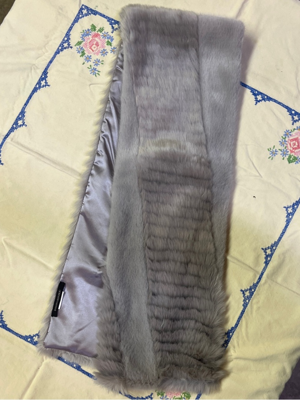 Banana Republic Faux Fur Stole Scarf